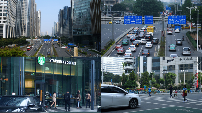 广州城市道路交通灯红绿灯4k视频素材