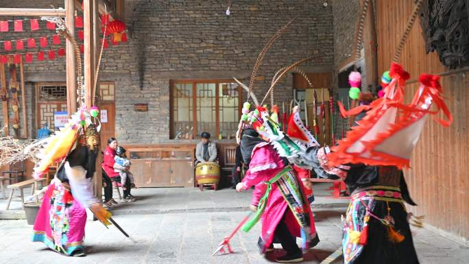 贵州天龙屯堡安顺地戏