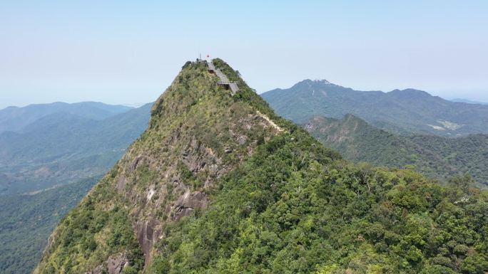 海南乐东尖峰岭国家森林公园天池航拍