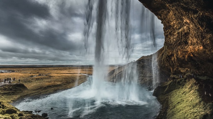 4K冰岛大瀑布延时摄影合集