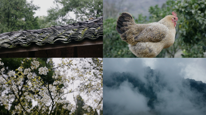 老家，家乡，农村 风光延时 云雾大山延时