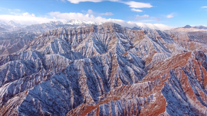 唯美新疆雪山帕米尔高原新疆4K昆仑山喀什