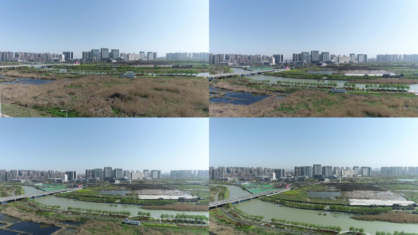 淮安市政府航拍远景（4K50帧）