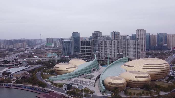 40组郑州地标建筑航拍视频素材