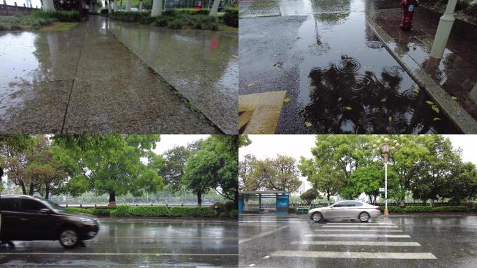 下雨天的街道