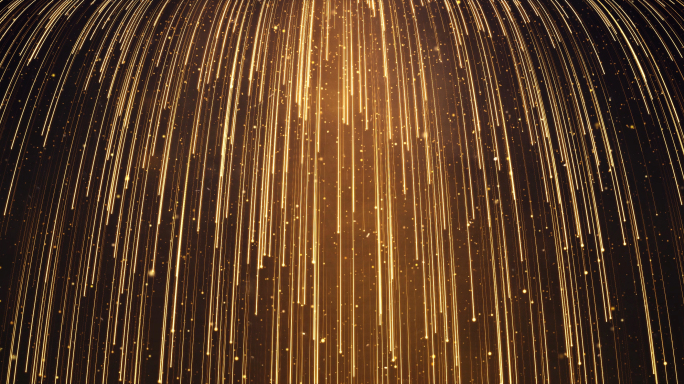 金色粒子瀑布舞台背景视频素材