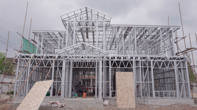 4K轻钢别墅新型建筑材料