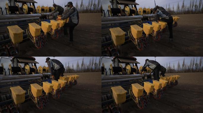 新疆棉花机械化播种覆膜