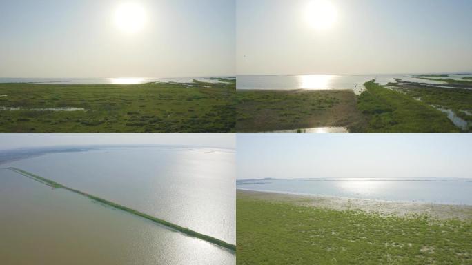 南京高淳石臼湖张许村美景航拍4K