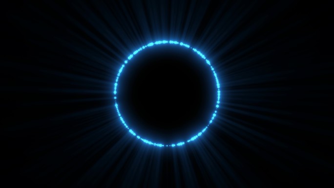 4K粒子圆圈光环无缝循环