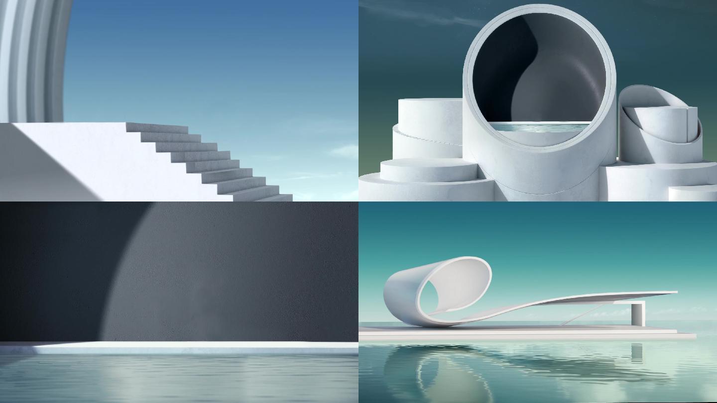 高端房地产商务意境抽象光影建筑镜头系列