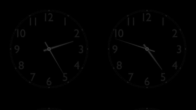 钟表表针快速转动