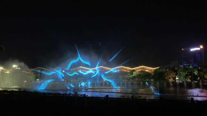 中山紫马岭公园光效音乐喷泉完整版