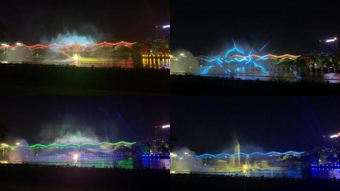 中山紫马岭公园光效音乐喷泉完整版