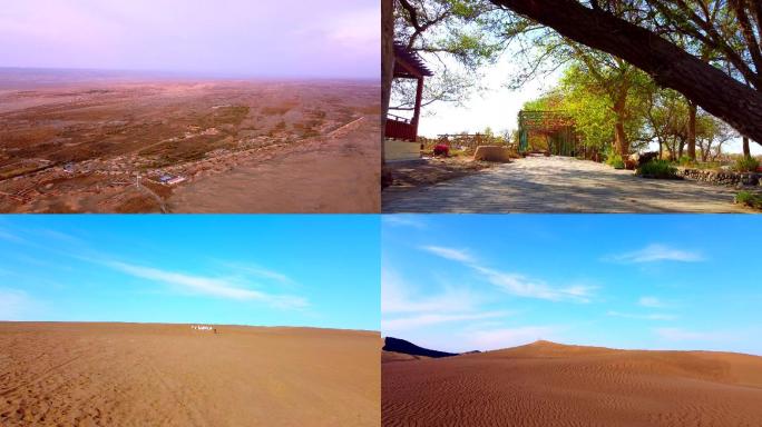 新疆沙漠旅游航拍