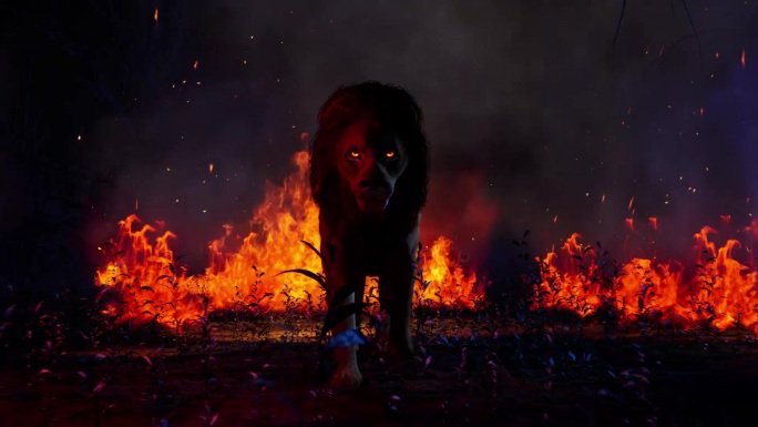 烈火中的雄狮