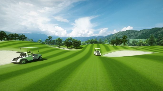 高尔夫球场生态打高尔夫球球车
