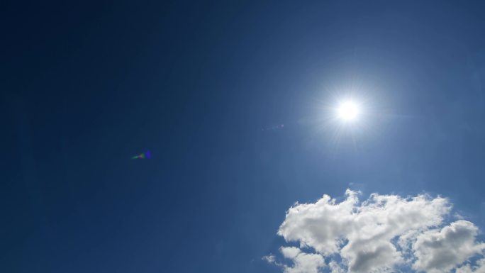 艳阳高照、太阳、晴天、太阳白云、艳阳天