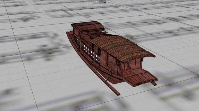 南湖红船C4D模型【OC渲染】