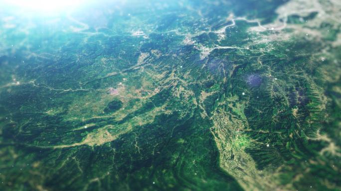 【云浮地图】现代科技三维地图动画辐射