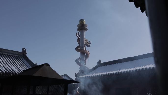 妙峰山寺院风景古建筑北京