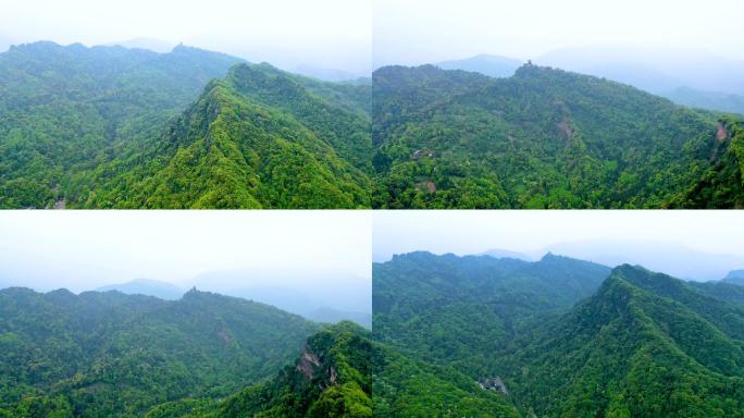 四川成都热门旅游景青城山景区航拍视频4K