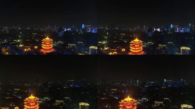 黄鹤楼夜景航拍2