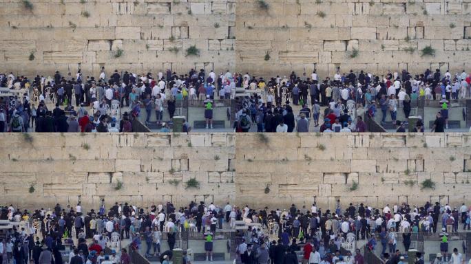 以色列耶路撒冷西墙哭墙男子区空境