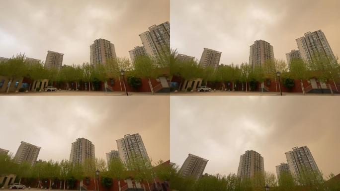 4K北京大风沙尘暴
