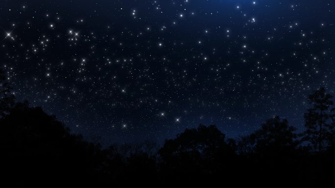 【原创】4K夜色星空下粒子推进背景-10