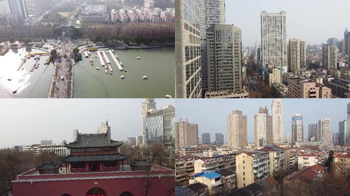 40组南京地标建筑航拍视频素材