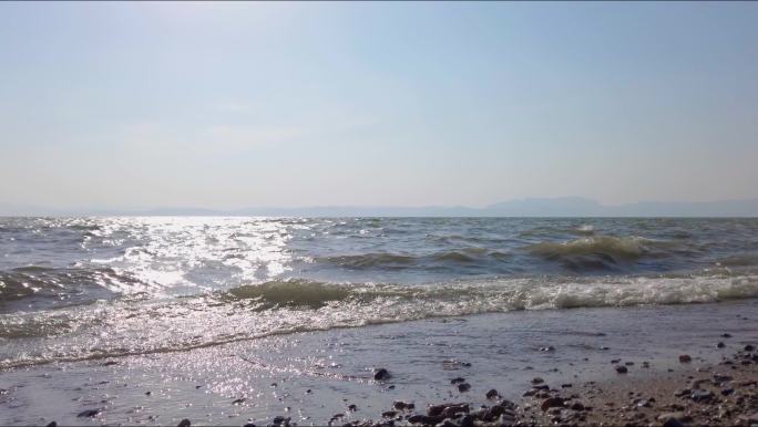 滇池海边海滩旅行vlog空镜