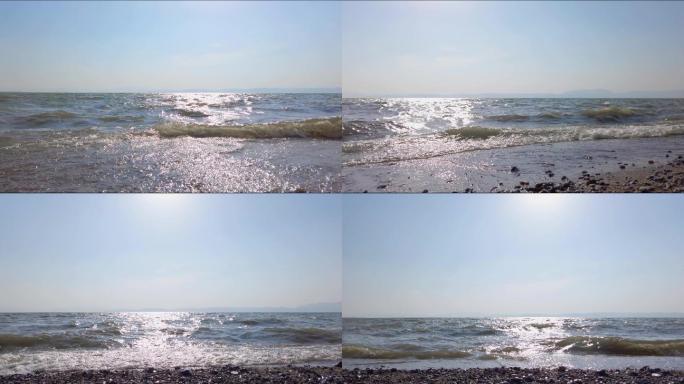 滇池海边海滩旅行vlog空镜