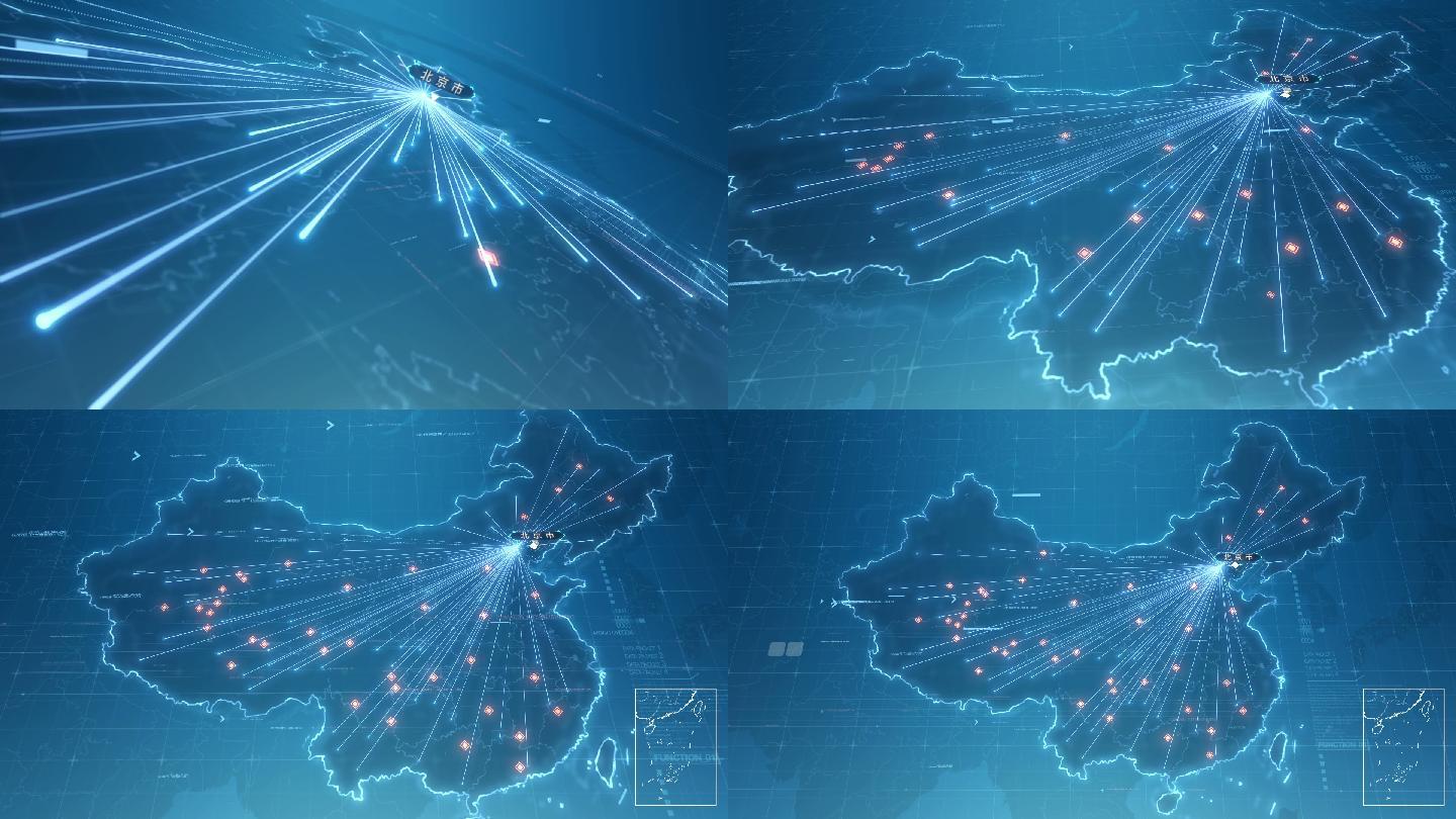 蓝科技中国地图0