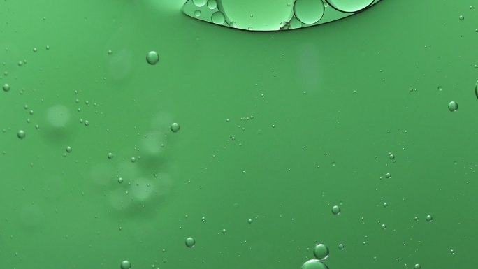 水泡运动流动粘液气泡油滴飘浮