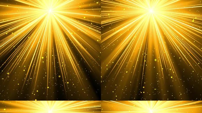 粒子光效金光背景-2