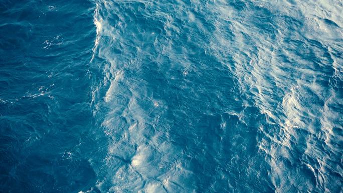 海洋水面蓝色大海海水涟漪平静海面