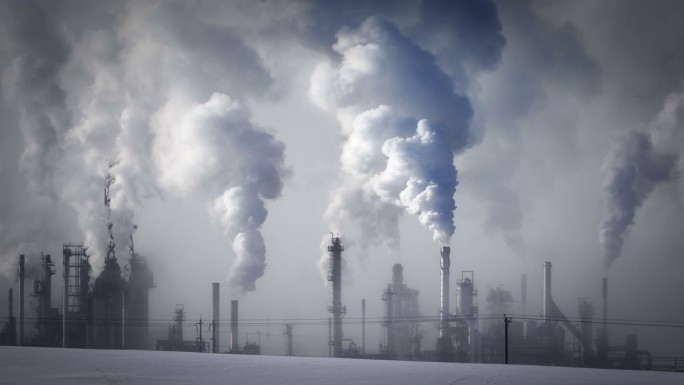 排放温室气体的炼油厂