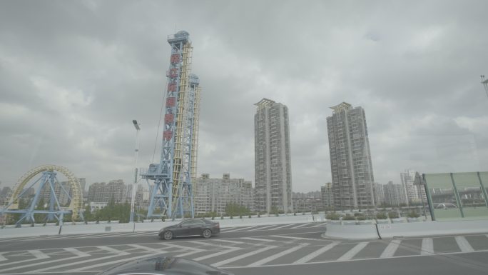 「有版权」S-LOG3上海城市高架桥4K
