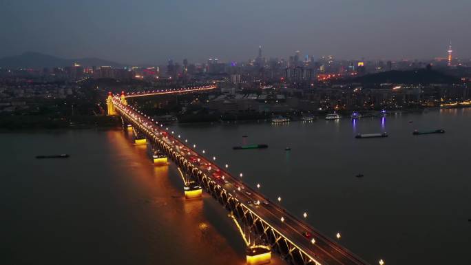 南京长江大桥夜景