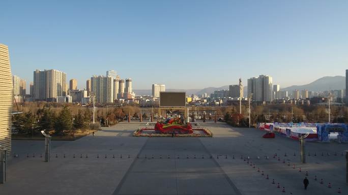 甘肃兰州兰州地标会展中心城市大景