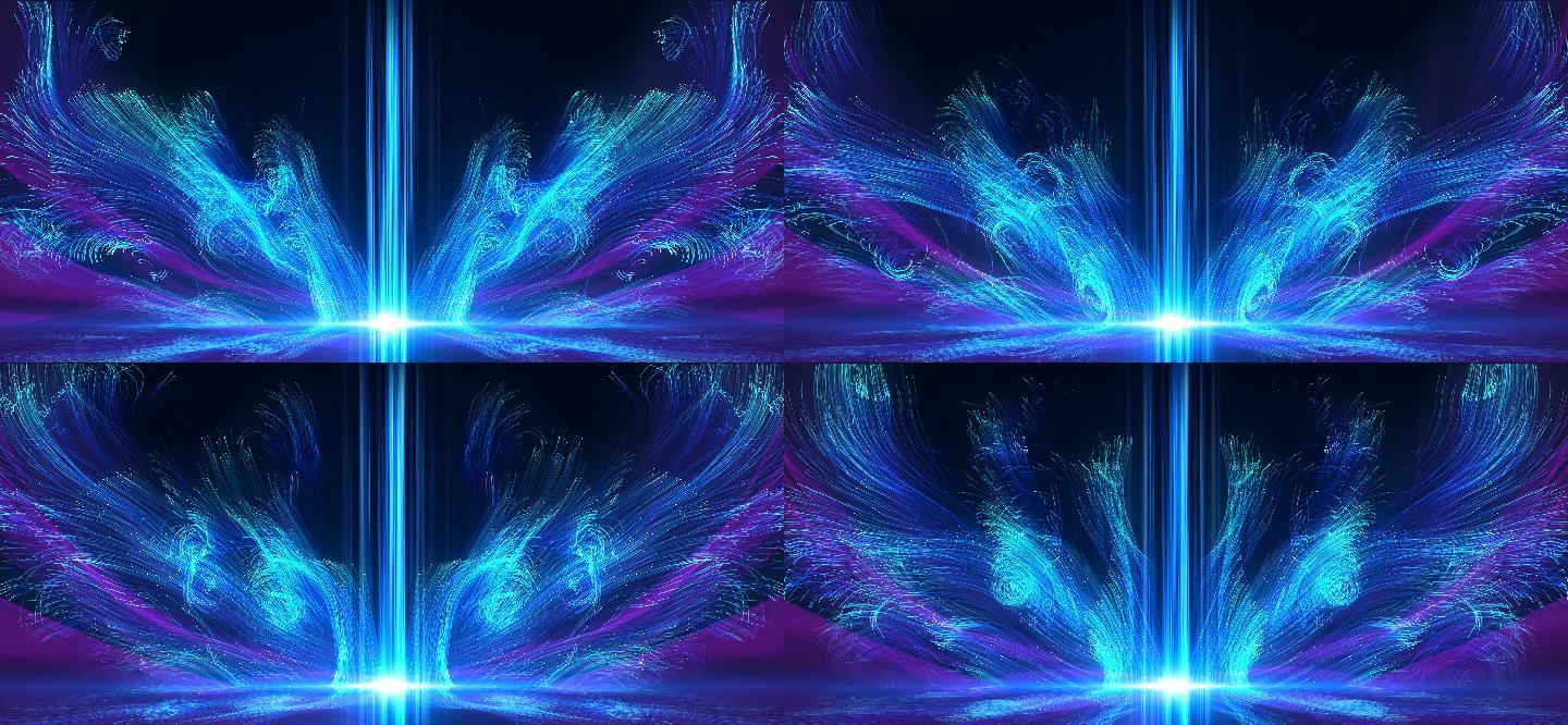 4K唯美流体星空粒子梦幻抒情歌曲舞蹈背景