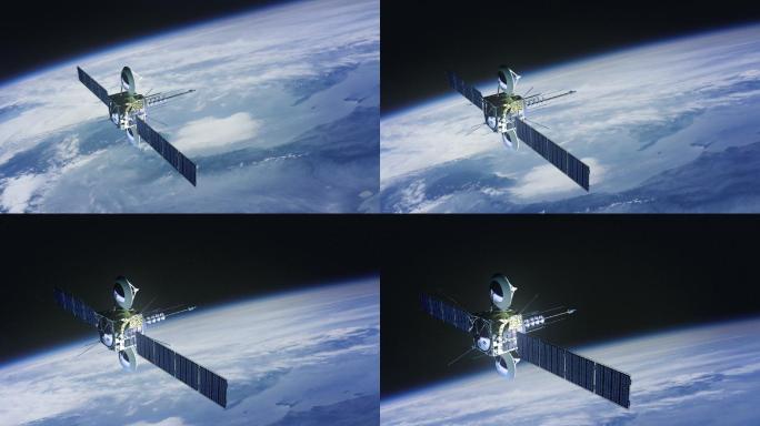 通信卫星行星空间通信卫星视图