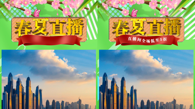 电商主播促销春夏直播间