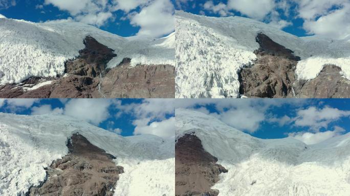 航拍西藏冰川4K视频素材