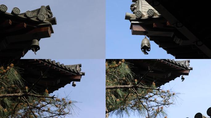 寺庙屋檐下的风铃