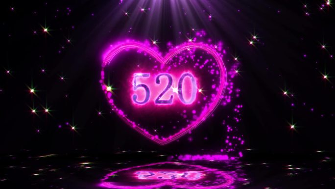 梦幻浪漫520情人节视频背景