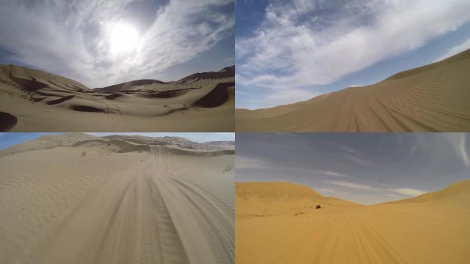 巴丹吉林沙漠越野冲沙实拍