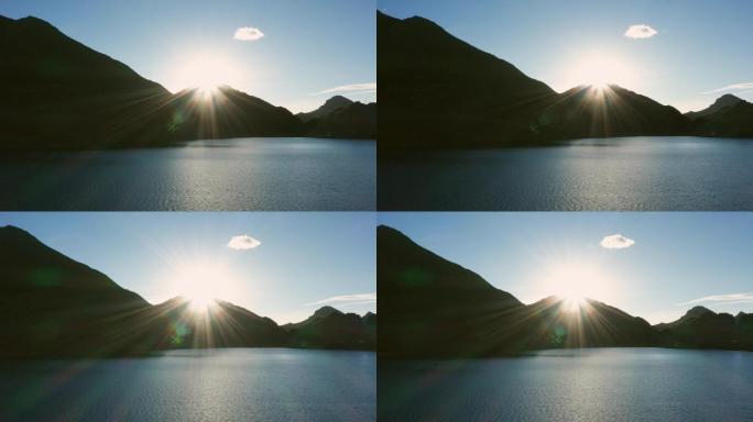 航拍西藏圣湖4K视频素材