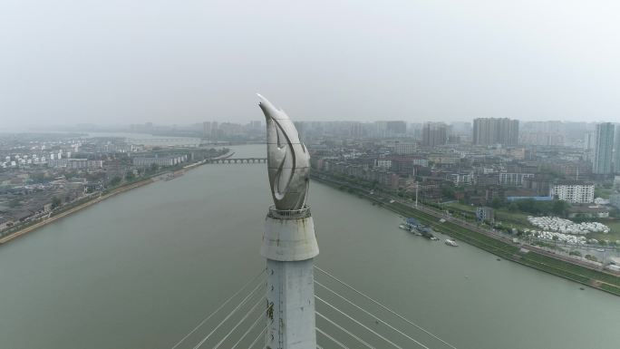 抚州抚河赣东大桥航拍（4K50帧）